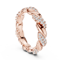 Round Cut Brilliant Moissanite VVS1 Eternity Band