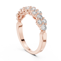 Round Cut Brilliant Moissanite VVS1 Eternity Band
