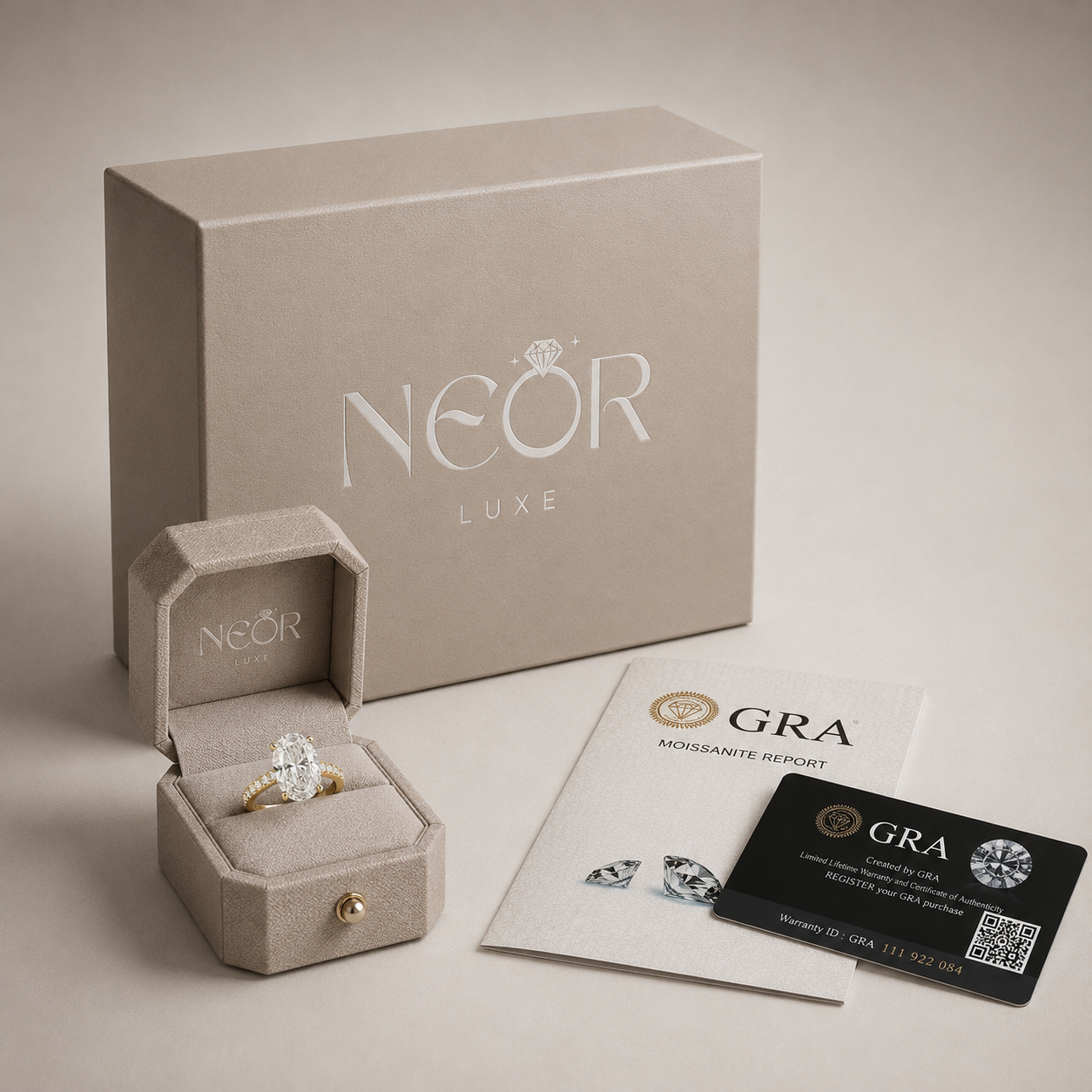 White Gold Round Moissanite Tennis Bracelet