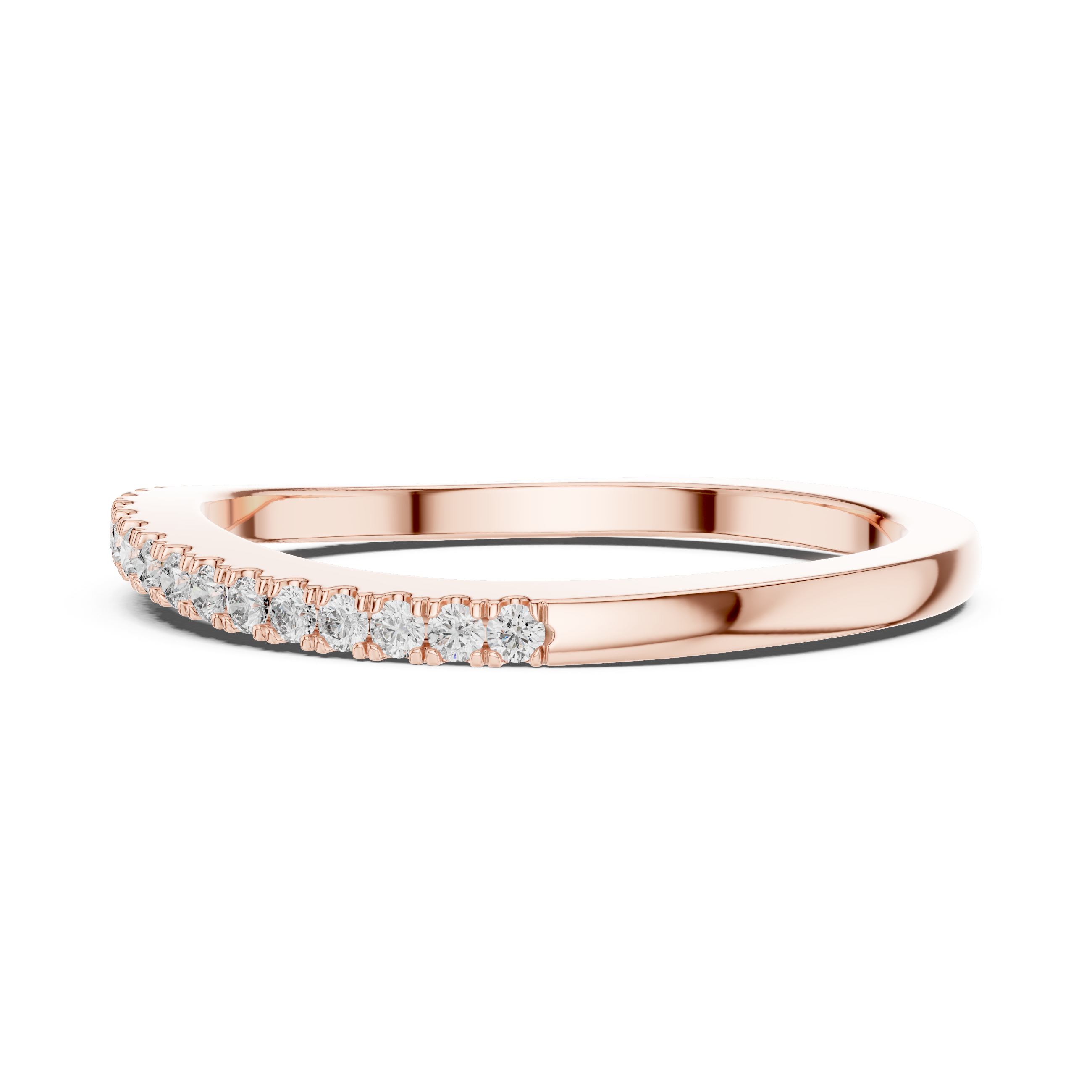 Round Cut Brilliant Moissanite VVS1 Eternity Band
