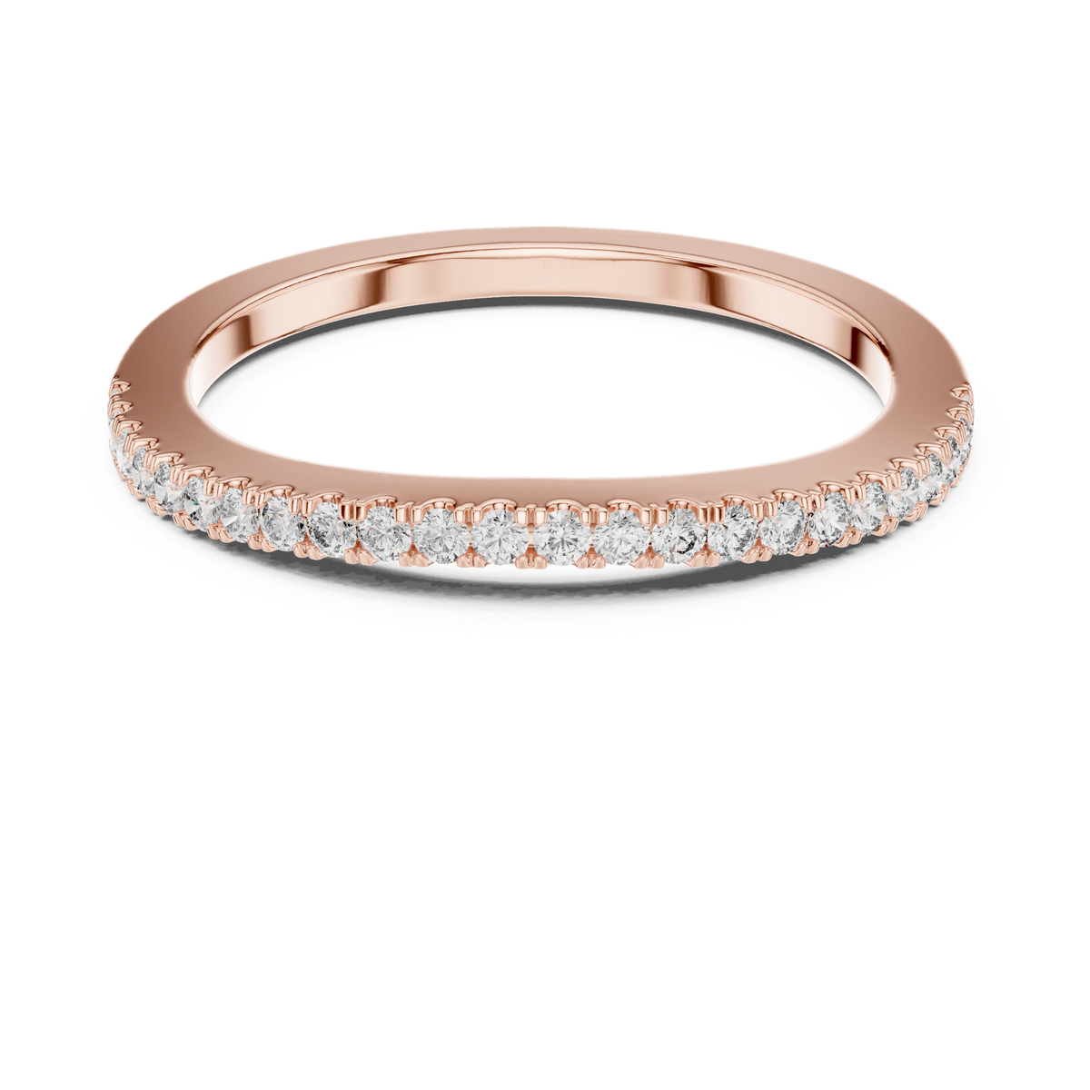 Round Cut Brilliant Moissanite VVS1 Eternity Band