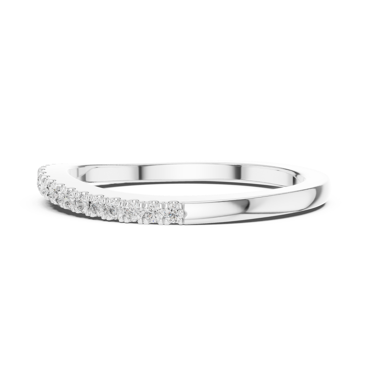 Round Cut Brilliant Moissanite VVS1 Eternity Band