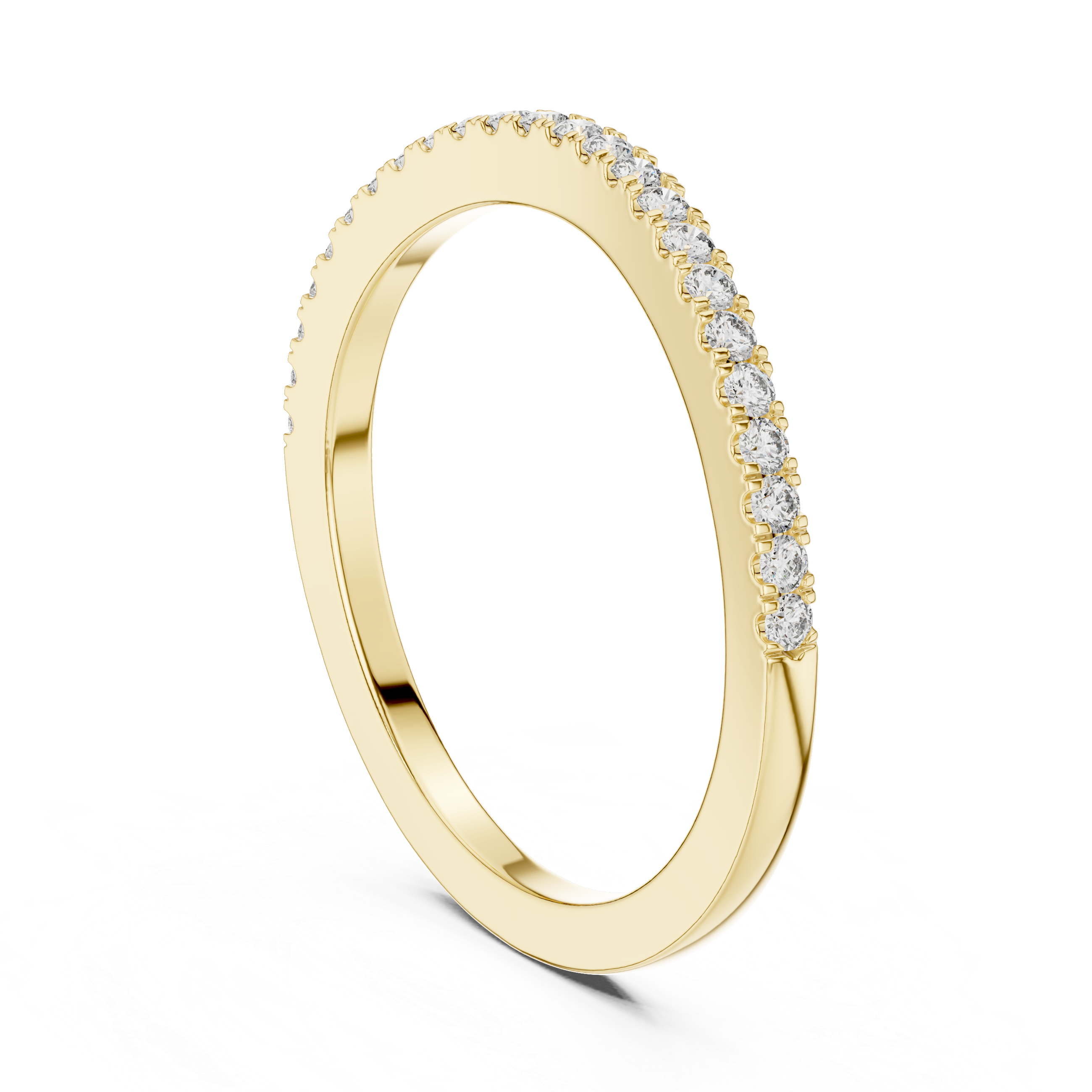 Round Cut Brilliant Moissanite VVS1 Eternity Band