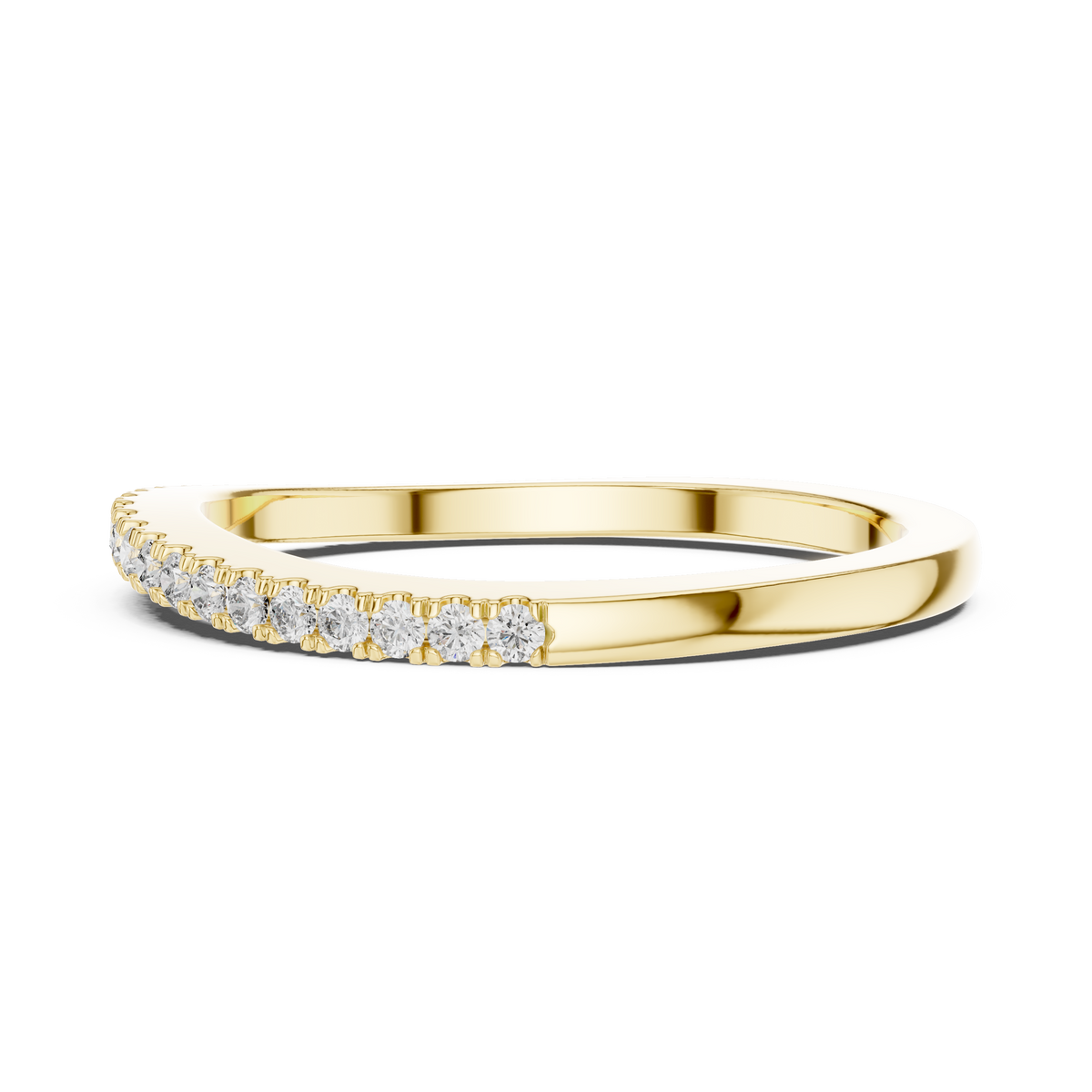 Round Cut Brilliant Moissanite VVS1 Eternity Band