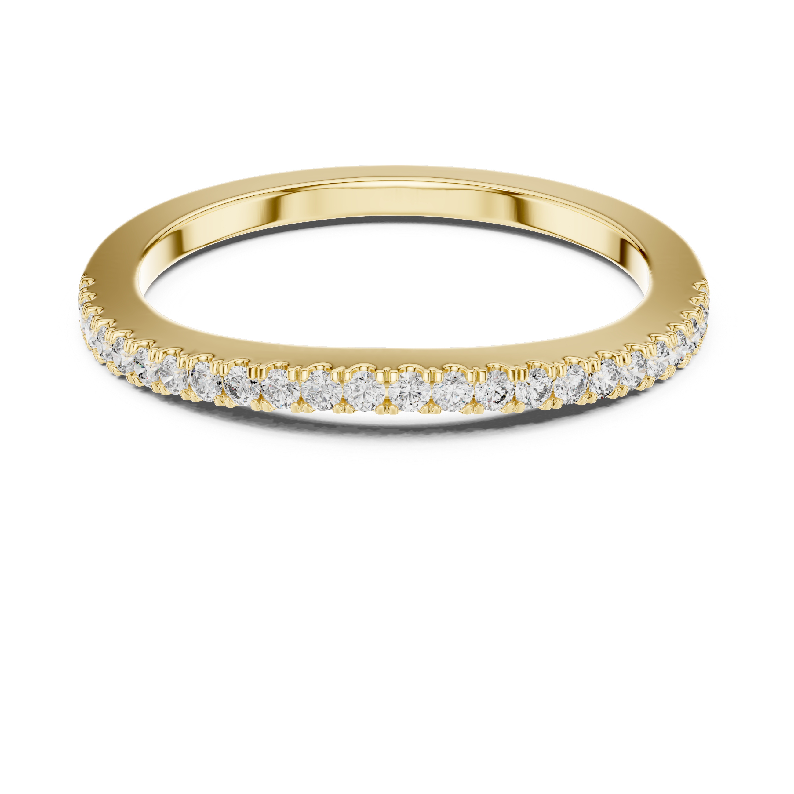 Round Cut Brilliant Moissanite VVS1 Eternity Band
