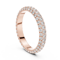 Round Cut Brilliant Moissanite VVS1 Eternity Band