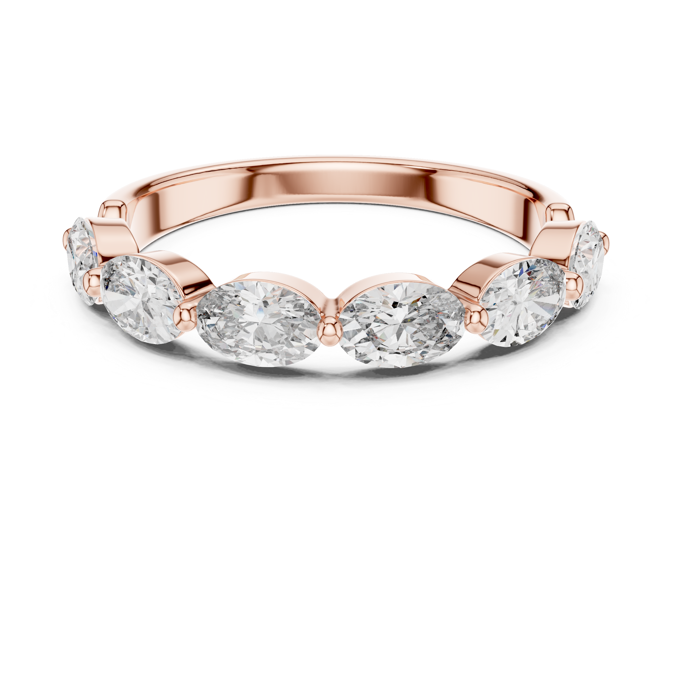 Marquise Cut Brilliant Moissanite VVS1 Eternity Band