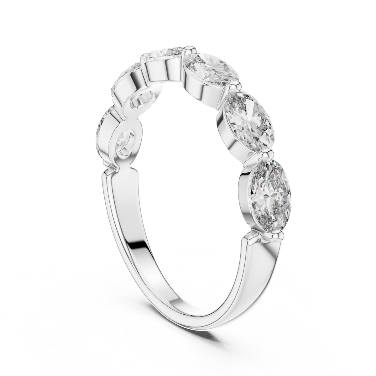 Marquise Cut Brilliant Moissanite VVS1 Eternity Band