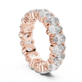 Pear Brilliant Moissanite VVS1 Eternity Band