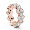 Round Cut Brilliant Moissanite VVS1 Eternity Band