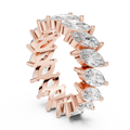 Marquise Cut Brilliant Moissanite VVS1 Eternity Band