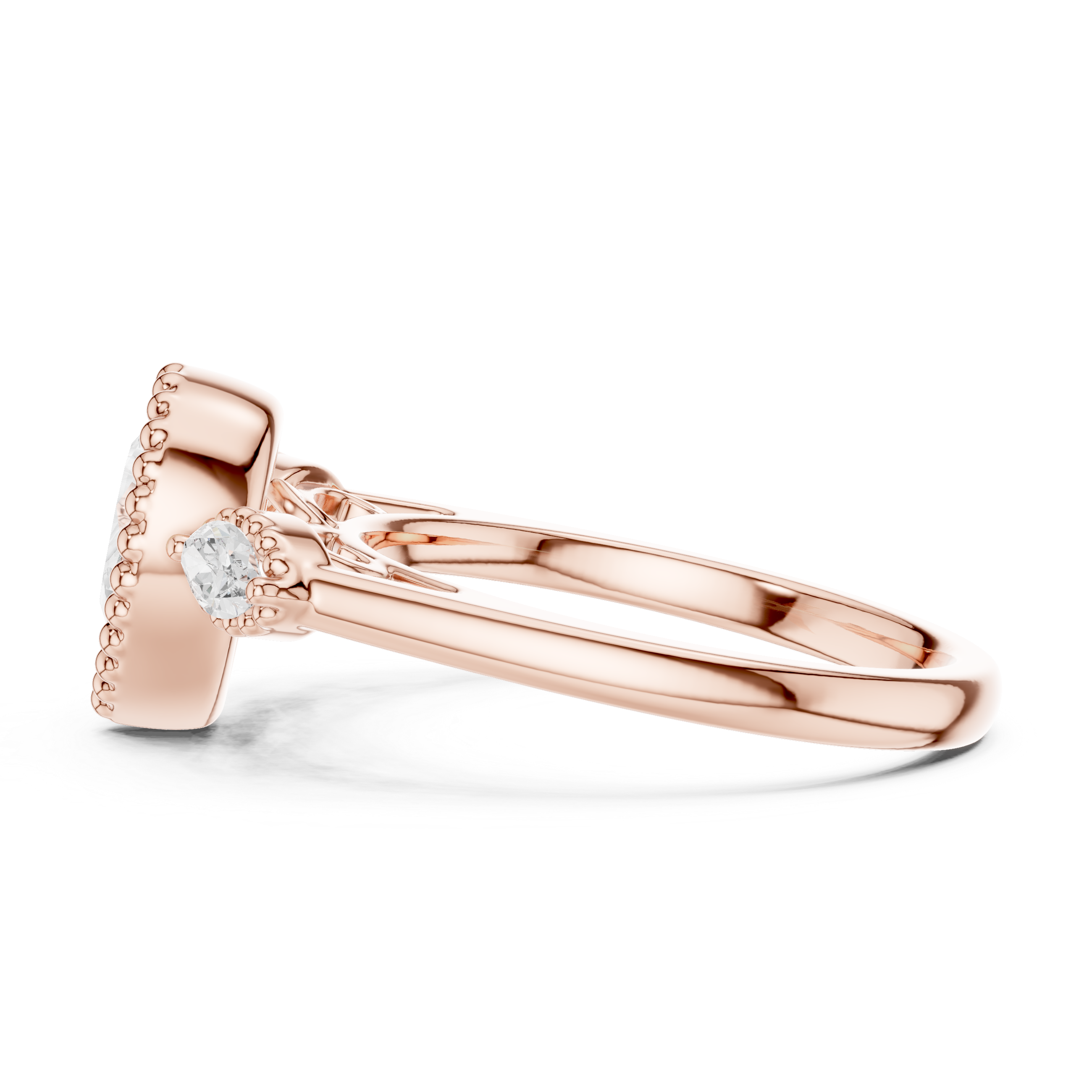 Pear And Marquise Cut Brilliant Moissanite VVS1 Eternity Engagement Ring