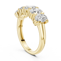 Oval Cut Brilliant Moissanite VVS1 Eternity Band