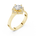 Round Cut Brilliant Moissanite VVS1 Eternity Engagement Ring