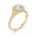 Round Cut Brilliant Moissanite VVS1 Eternity Engagement Ring