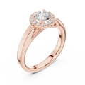 Round Cut Brilliant Moissanite VVS1 Eternity Engagement Ring