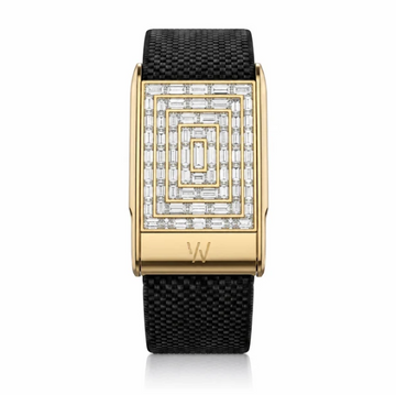 CUSTOM 10K GOLD  AND LAB GROWN FOR TK WITH WHITE GOLD STRAP
