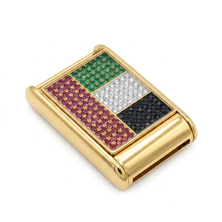 Dubai Flag Iced Out Whoop Stone Case For Whoop