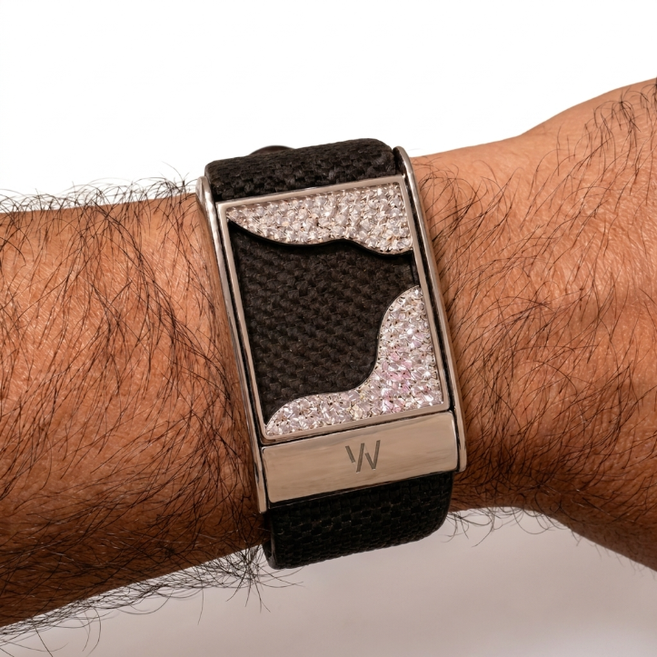 Luxury Crystal Whoop Band Cover Stone Wave Frame Fitness Tracker Accessory