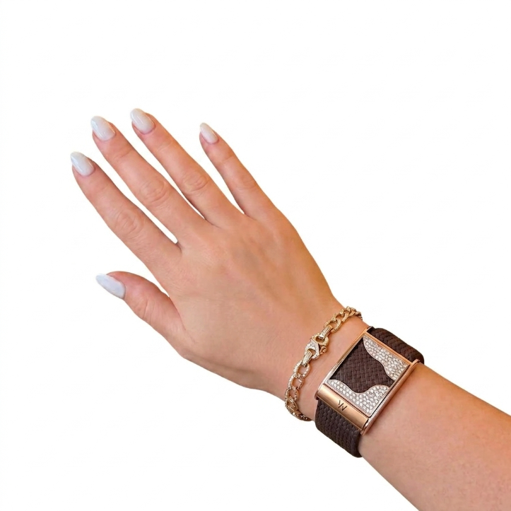 Luxury Crystal Whoop Band Cover Stone Wave Frame Fitness Tracker Accessory
