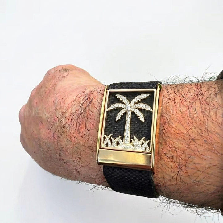 Whoop Case Palm Tree Stone Studded Frame Enhance The Presence In Style