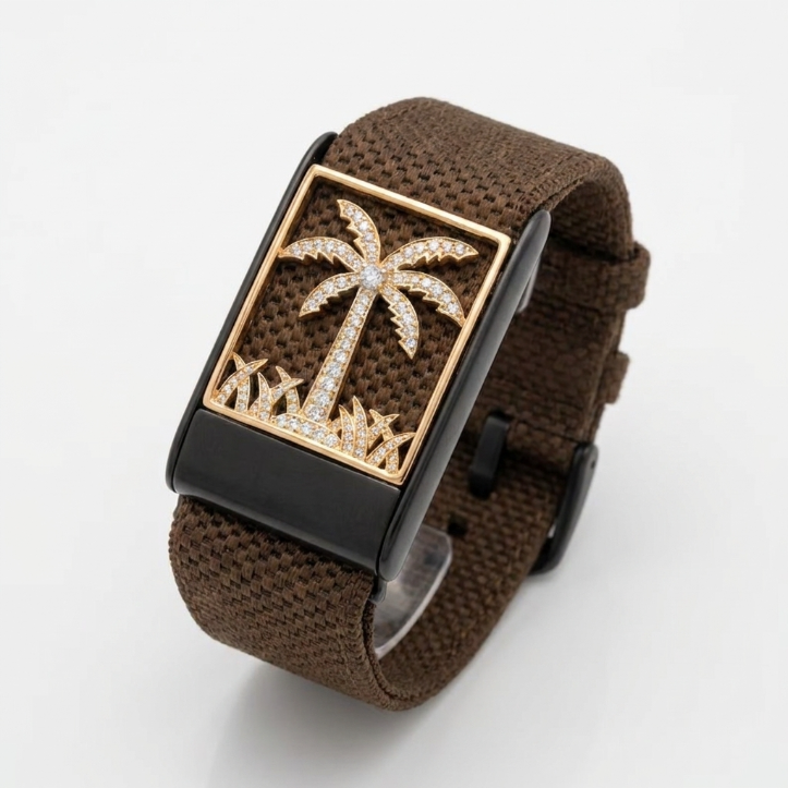 Whoop Case Palm Tree Stone Studded Frame Enhance The Presence In Style