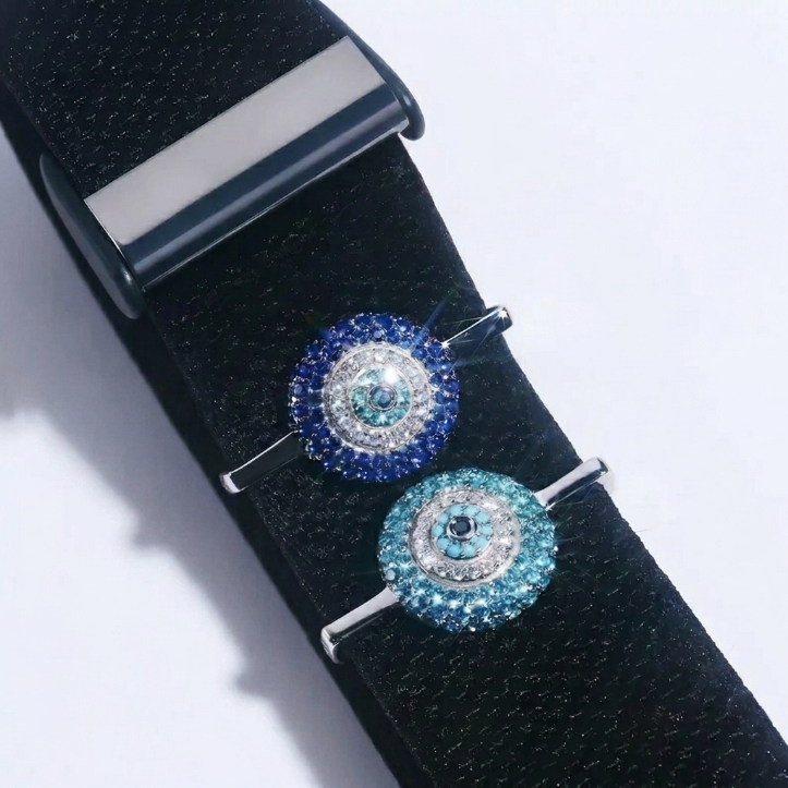 Whoop Pack Of 2 Evil Eye Gemstone Charms Blue Sapphire Turkish Eye Charm
