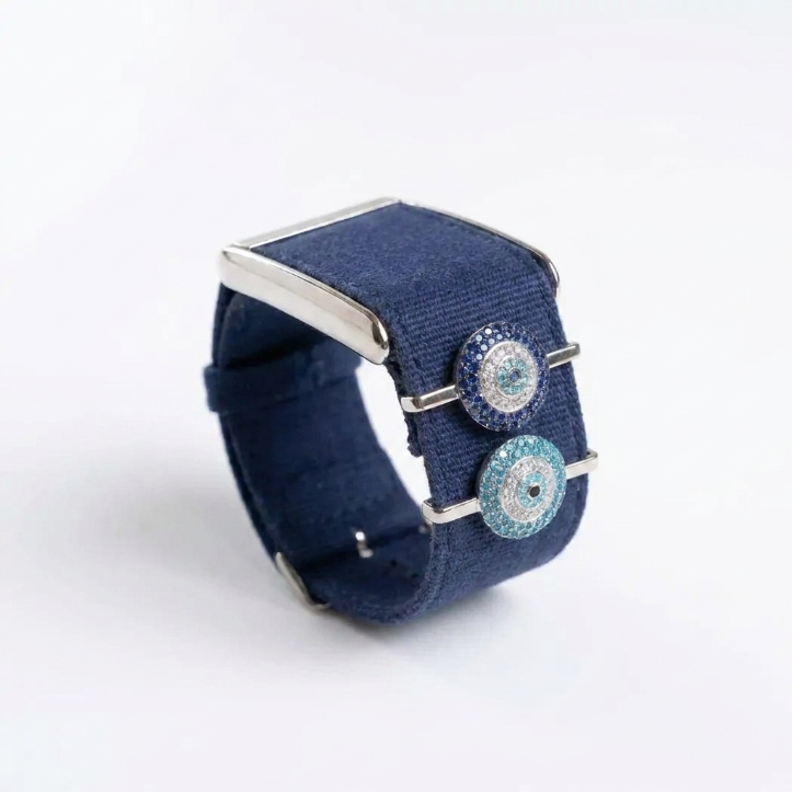 Whoop Pack Of 2 Evil Eye Gemstone Charms Blue Sapphire Turkish Eye Charm