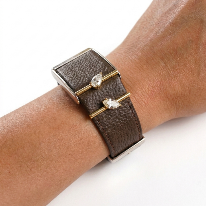 Luxury Fitness Band Accent Minimal Stone Charms Whoop For You