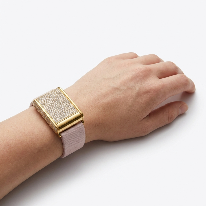 Luxury Fitness Tracker Jewelry For Her Fully Iced Out Whoop Stone Case