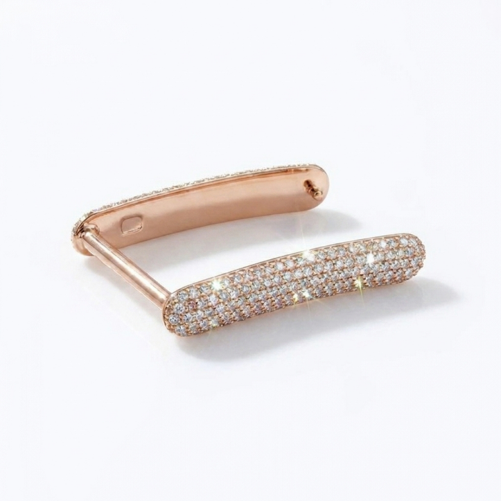 Luxury Fitness Tracker Jewelry For Her Fully Iced Out Whoop Stone Case