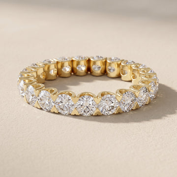 Round Moissanite Eternity Band Ring – Style 3 by Zius Jewels