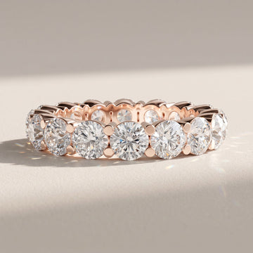 Round Moissanite Eternity Band Ring – Full Eternity by Zius Jewels