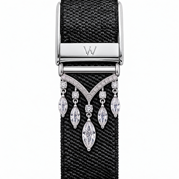 Marquise Fringe WHOOP charm – moissanite / lab-grown diamond strap charm for WHOOP 5.0 by Zius Jewels