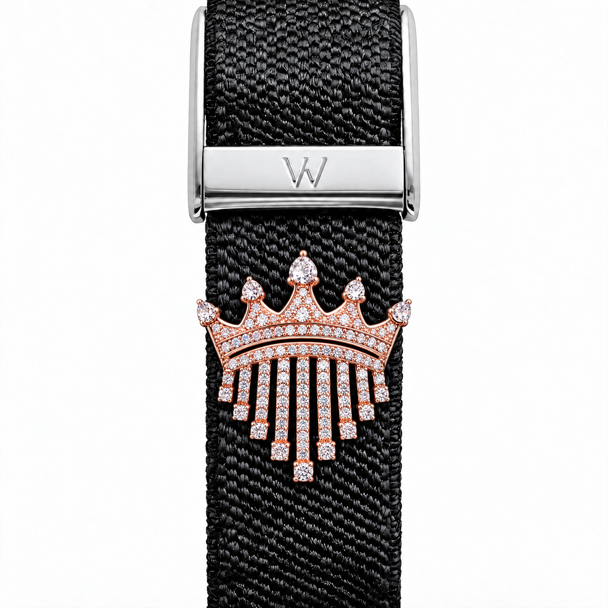 Tiara Fringe WHOOP charm – moissanite / lab-grown diamond strap charm for WHOOP 5.0 by Zius Jewels