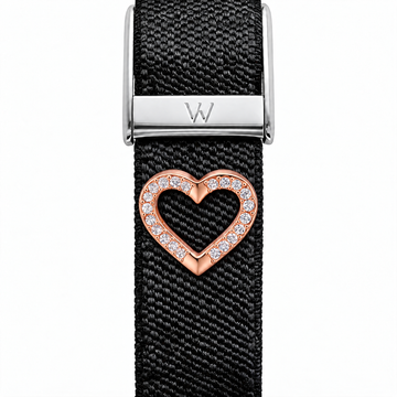 Open Heart Halo WHOOP charm – moissanite / lab-grown diamond strap charm for WHOOP 5.0 by Zius Jewels