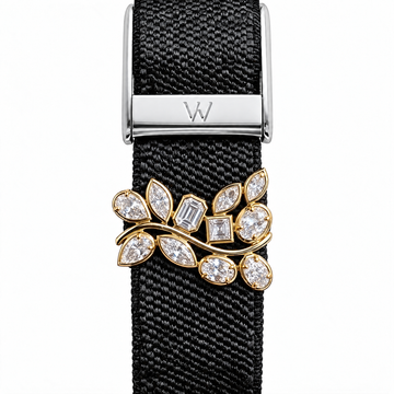 Crystal Leaf Cluster WHOOP charm – moissanite / lab-grown diamond strap charm for WHOOP 5.0 by Zius Jewels