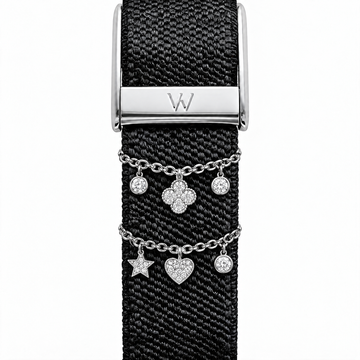 Celestial Double Chain WHOOP charm – moissanite / lab-grown diamond strap charm for WHOOP 5.0 by Zius Jewels