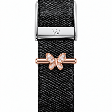 Butterfly Bar WHOOP charm – moissanite / lab-grown diamond strap charm for WHOOP 5.0 by Zius Jewels