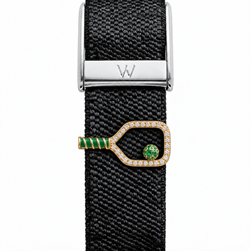 Gem-Set Tennis Racket WHOOP charm – moissanite / lab-grown diamond strap charm for WHOOP 5.0 by Zius Jewels