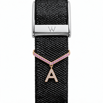 Initial Pendant WHOOP charm – moissanite / lab-grown diamond strap charm for WHOOP 5.0 by Zius Jewels