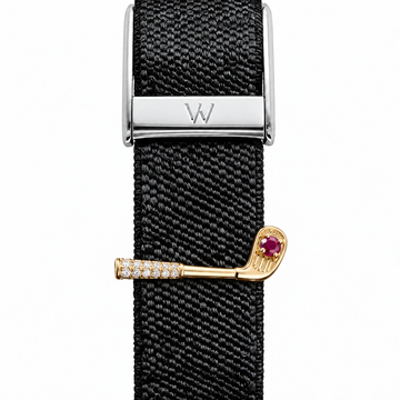 Ruby Bypass Bar WHOOP charm – moissanite / lab-grown diamond strap charm for WHOOP 5.0 by Zius Jewels